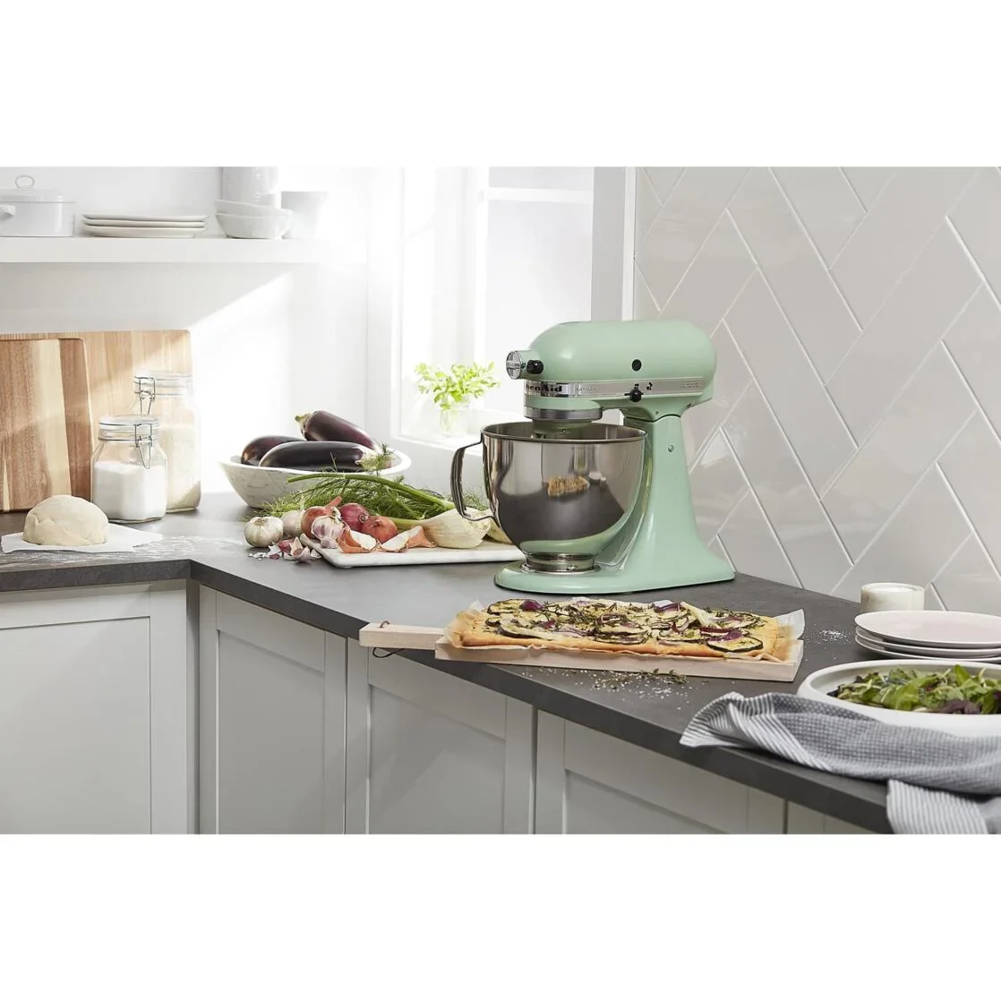 KitchenAid Artisan Series 5-Quart Tilt-Head Stand Mixer, Wildflower, KSM156CXWF