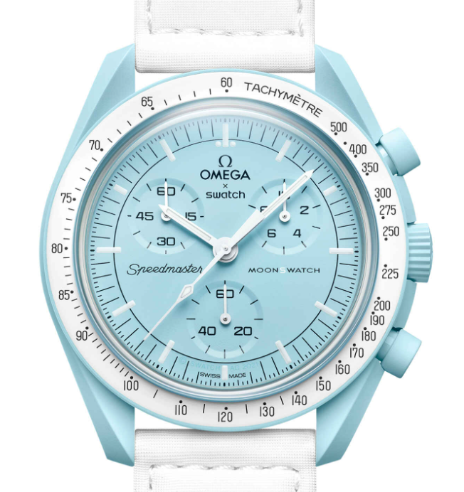 [Super Clone]Swatch x Omega SO33L100 Bioceramic Moonswatch Mission to Uranus