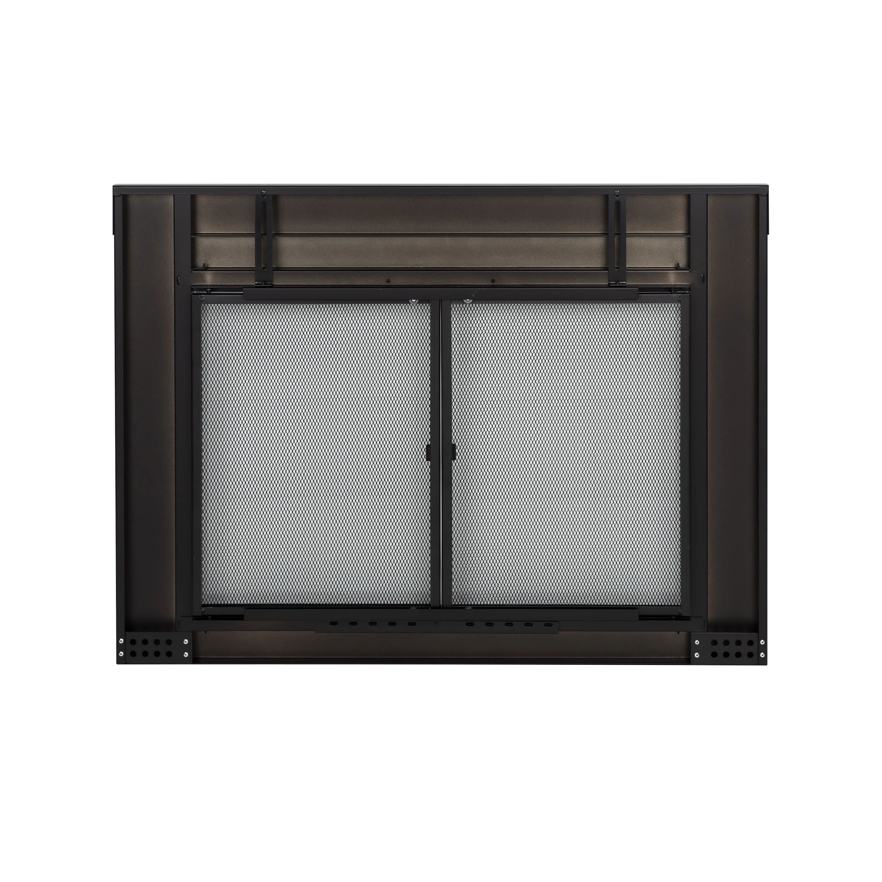 Warming AN-1012 Alpine Fireplace Glass Door for Masonry Fireplaces, Large, Black(L) - Image 7