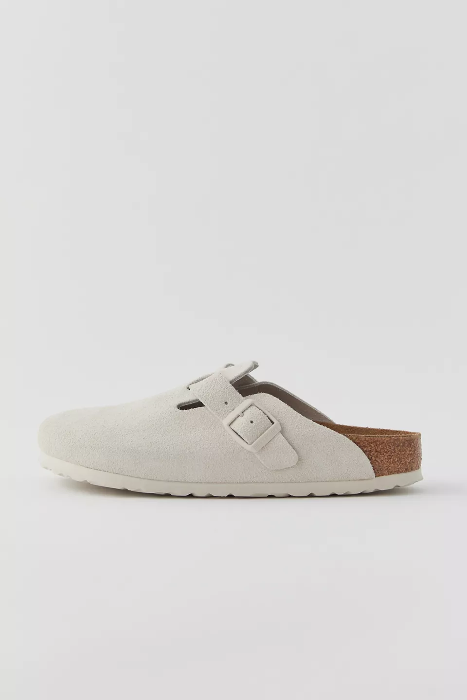 Birkenstock Women's Boston Soft Footbed Suede Clogs - White