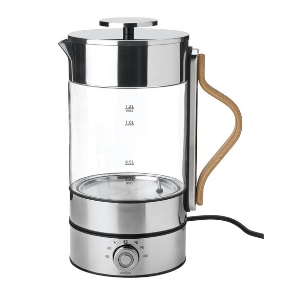 Emma vannkoker 1,2L clear/steel