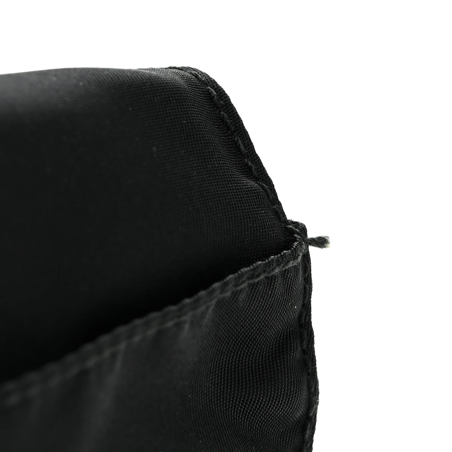 Nylon Mini Flat Messenger Bag Black