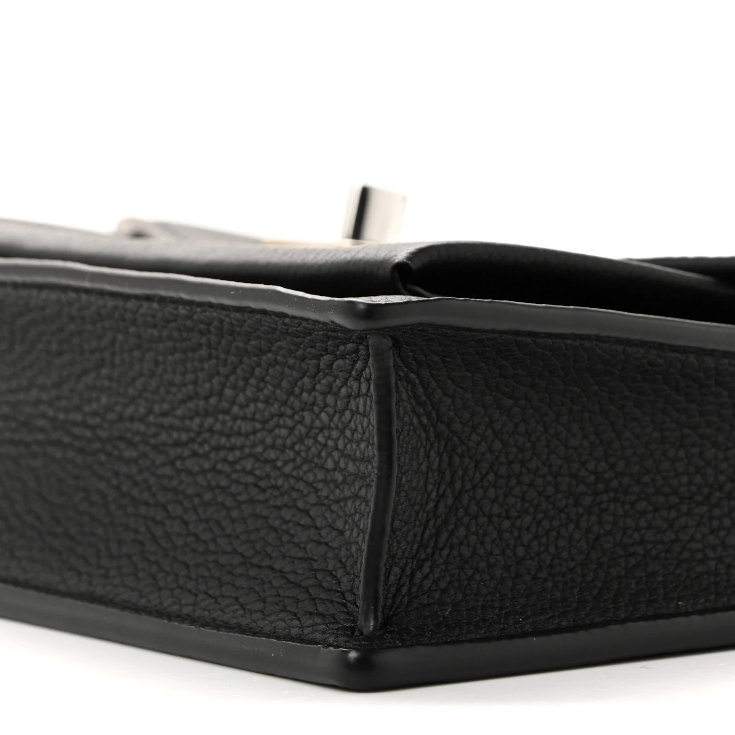 Soft Calfskin My Lockme Chain Pochette Black