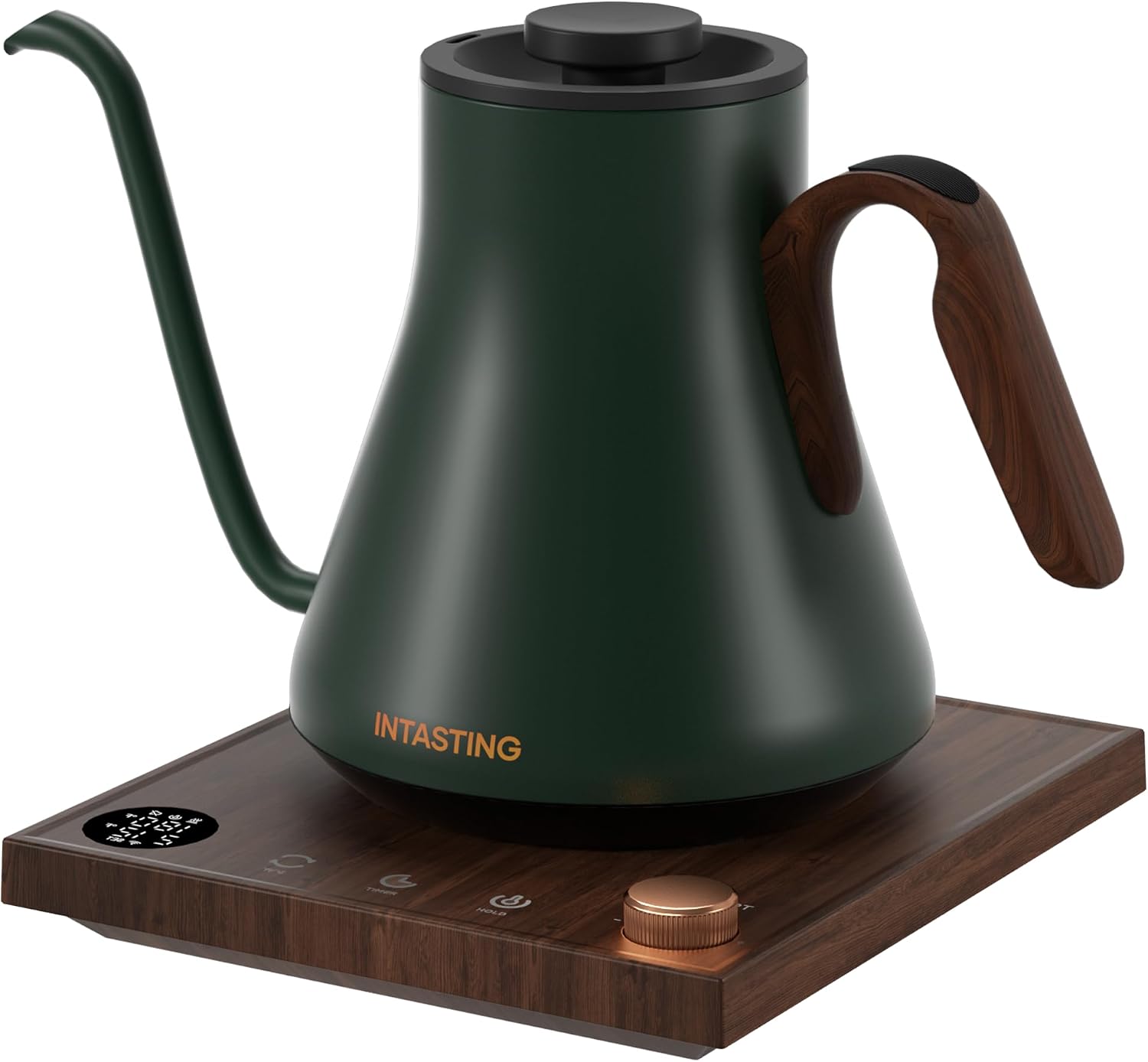 INTASTING Gooseneck Electric Kettle with ±1℉ Temperature Control, 0.9L