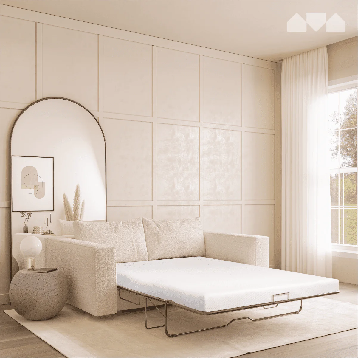 4 5 Inch Memory Foam Replacement Mattress for Full Size Sleeper Sofa and Couch Beds (Sofa Not Included) Full Image 4