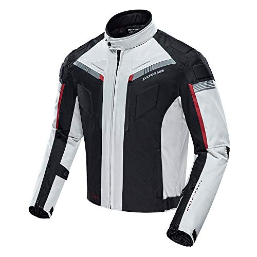 Motorcycle Jacket for Men with Removable CE Armor All Season