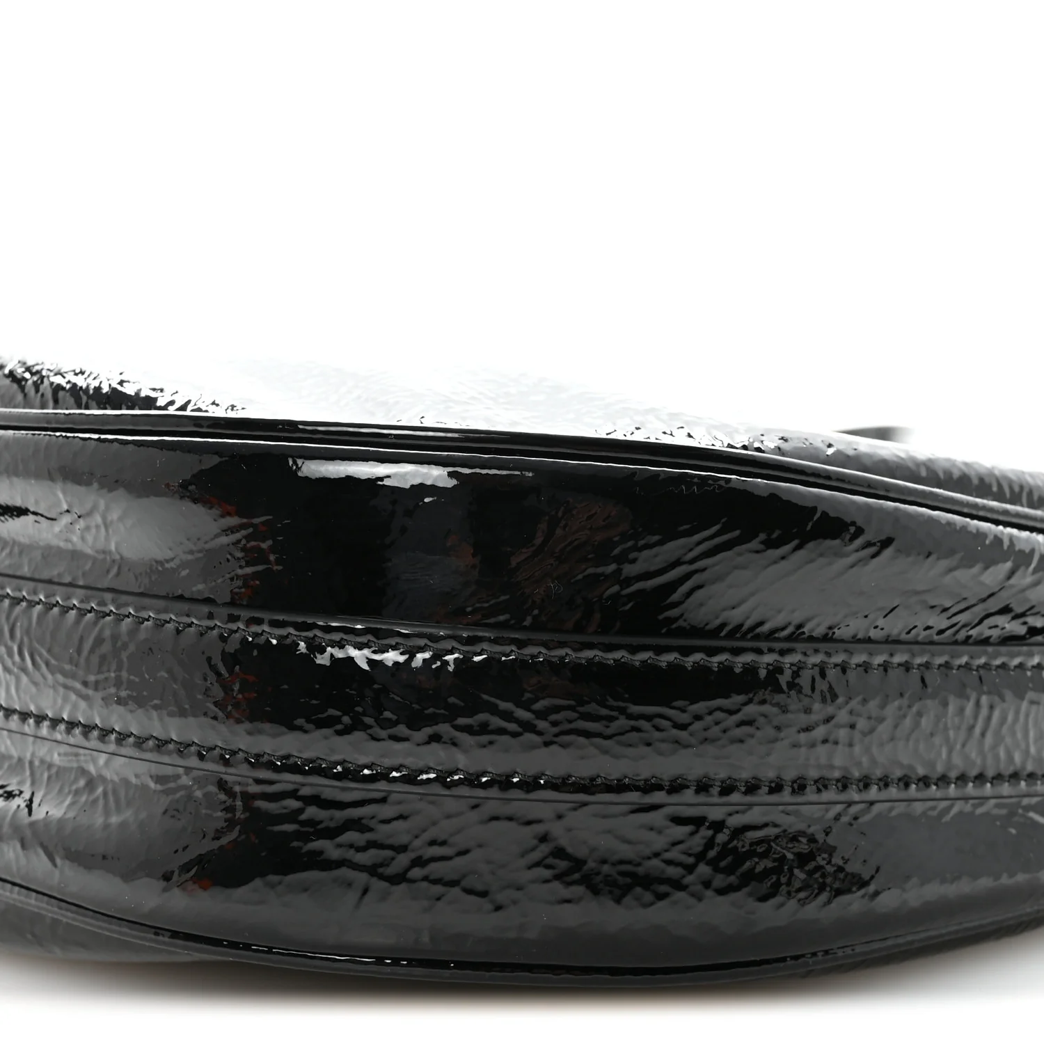 Patent Naplak Arque Shoulder Bag Black