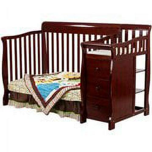 Brody 5 in 1 Convertible Crib with Changer Cherry Image 3