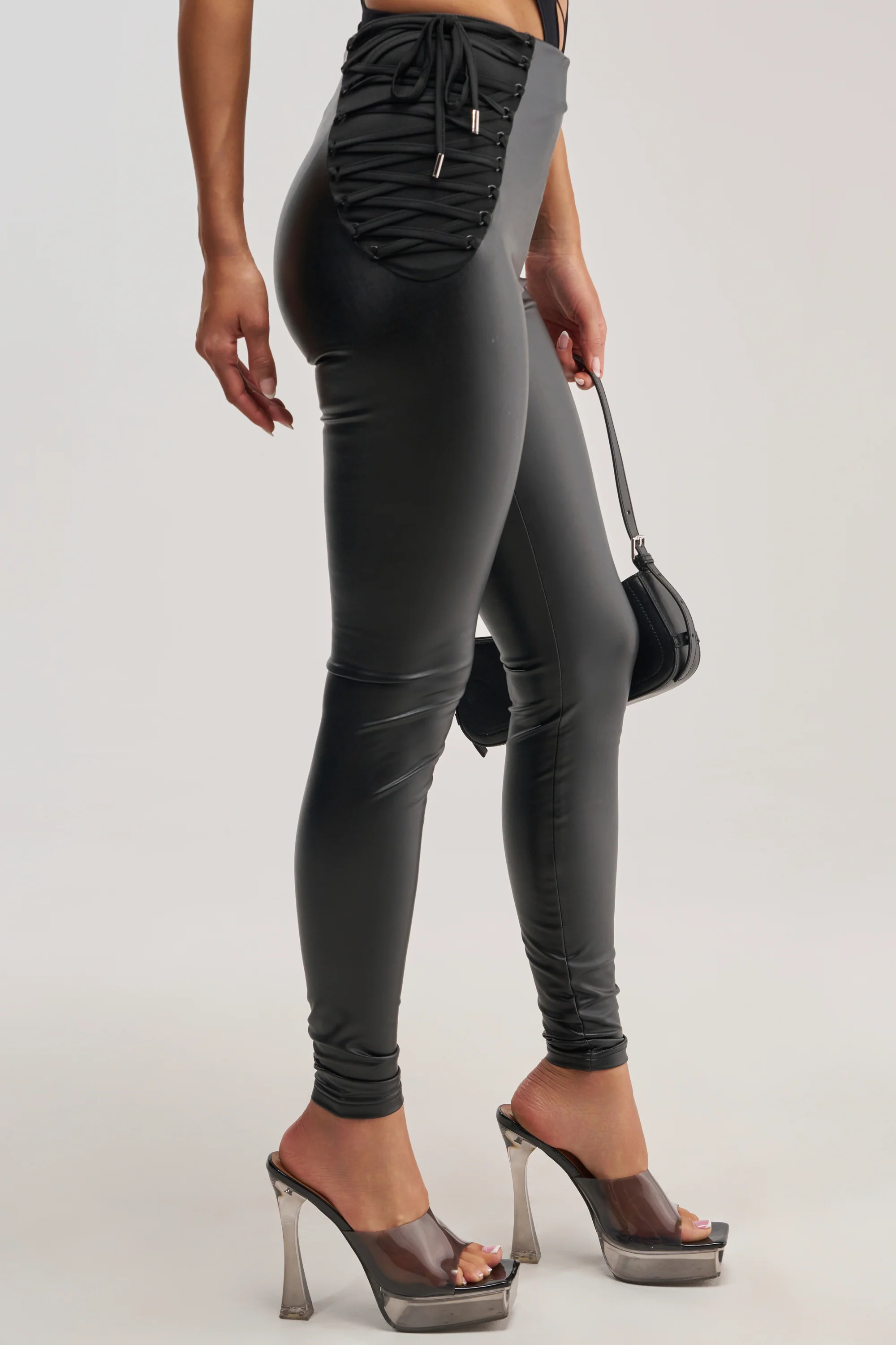 SEXY AS HELL LACE UP LEGGING - Akira Store