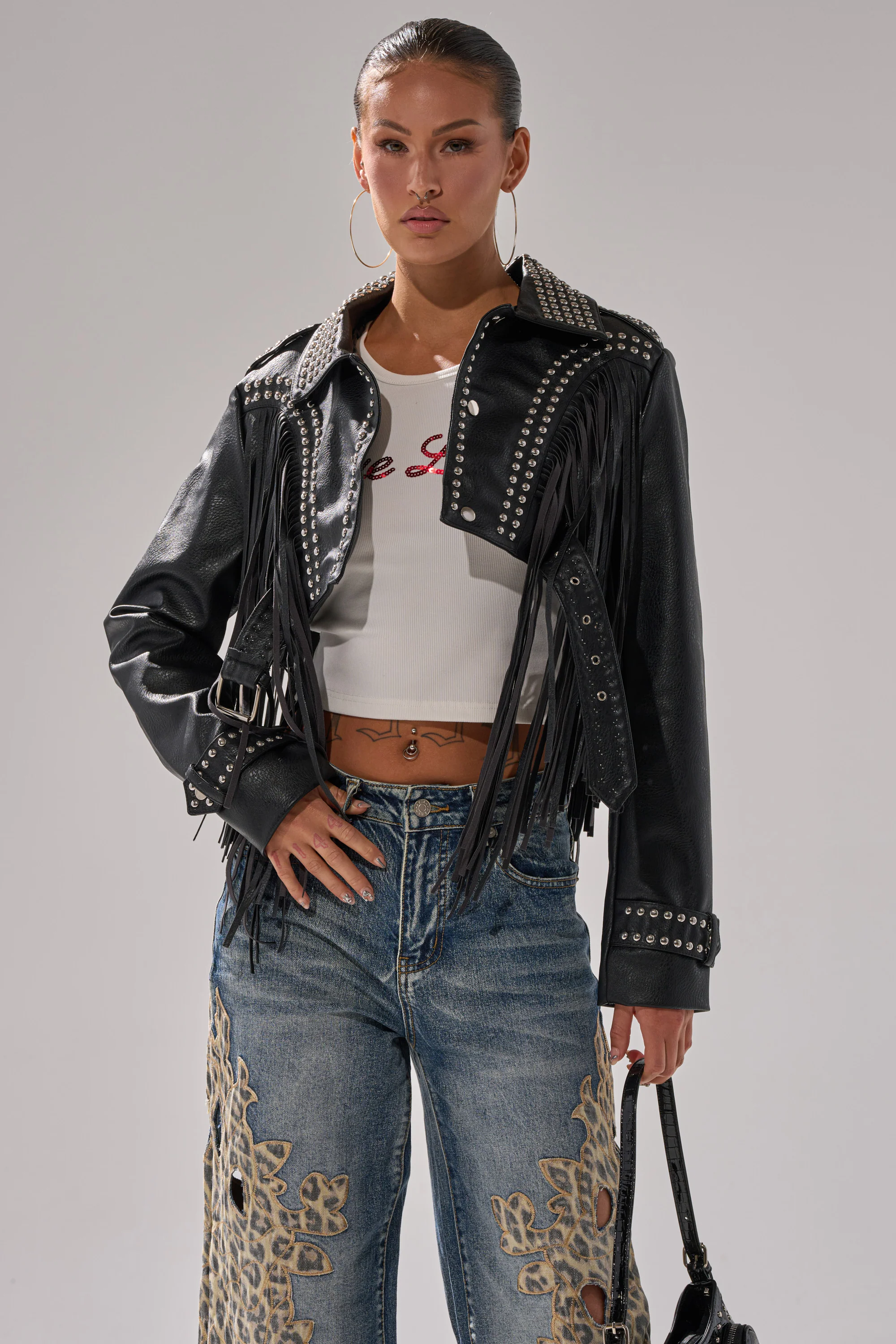 RUMI CROPPED MOTO - Akira Store
