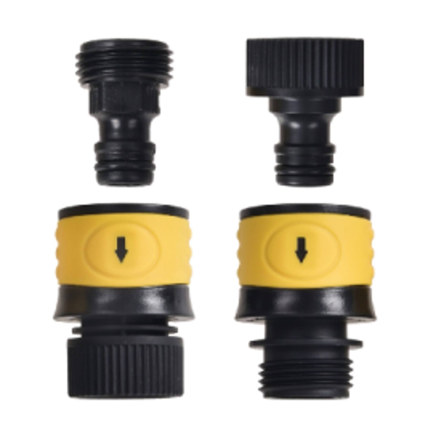 Expert Gardener Plastic Hose Quick Connect Set - 4 ct