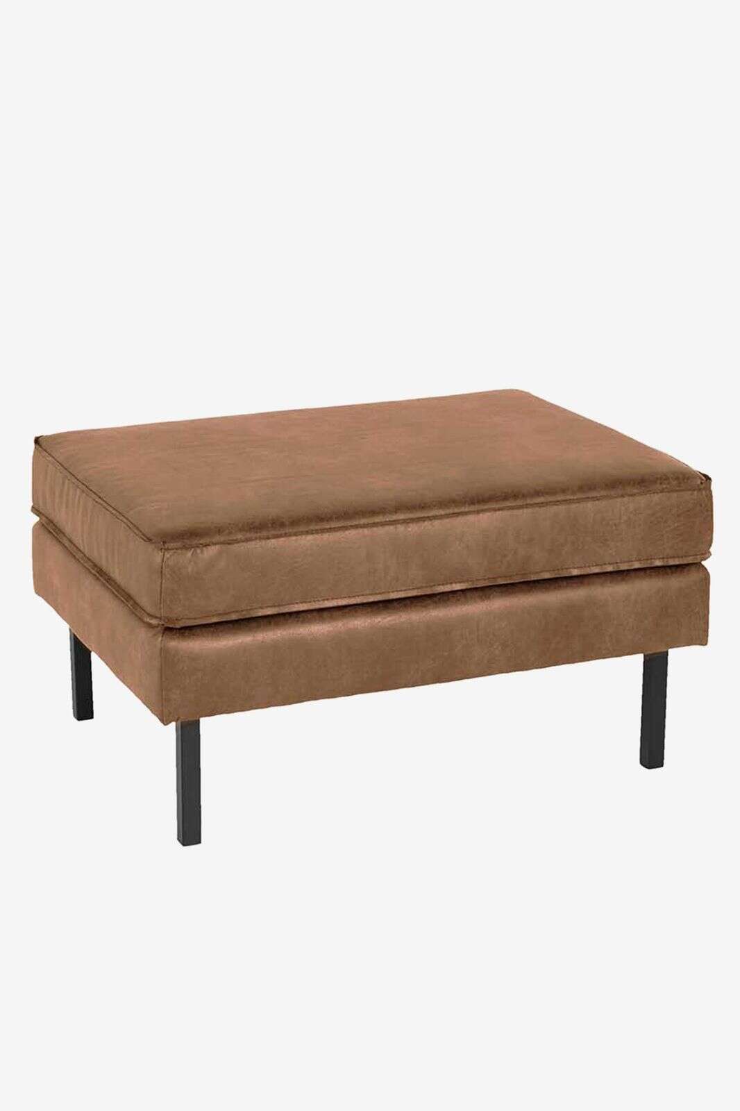 Amsterdam leer outside hocker bruin