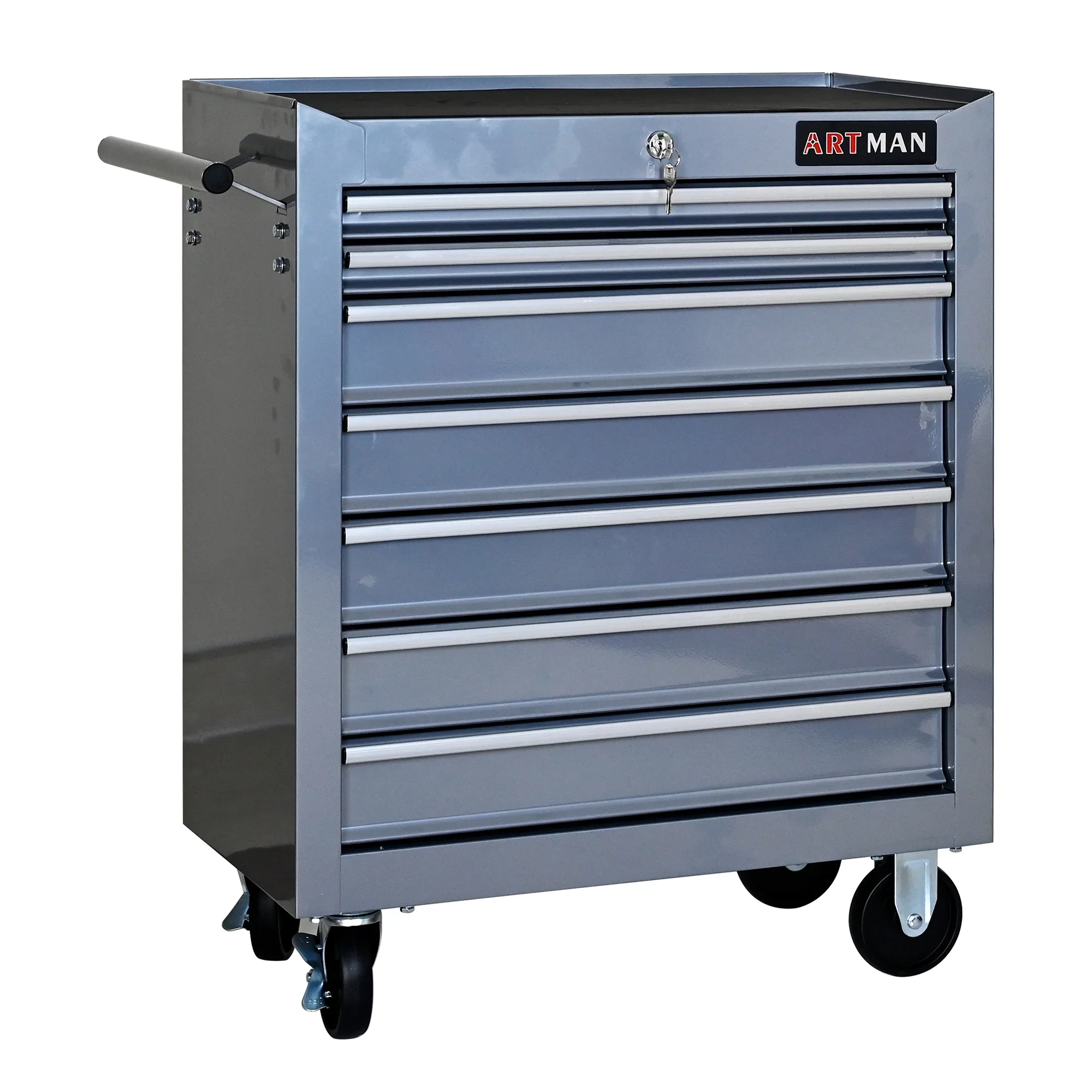 ARTMAN 7 Drawer Tool Rolling Storage Cart ,Tool Boxes Tool Chest with Wheels and Drawers for Garage Workshop Warehouse