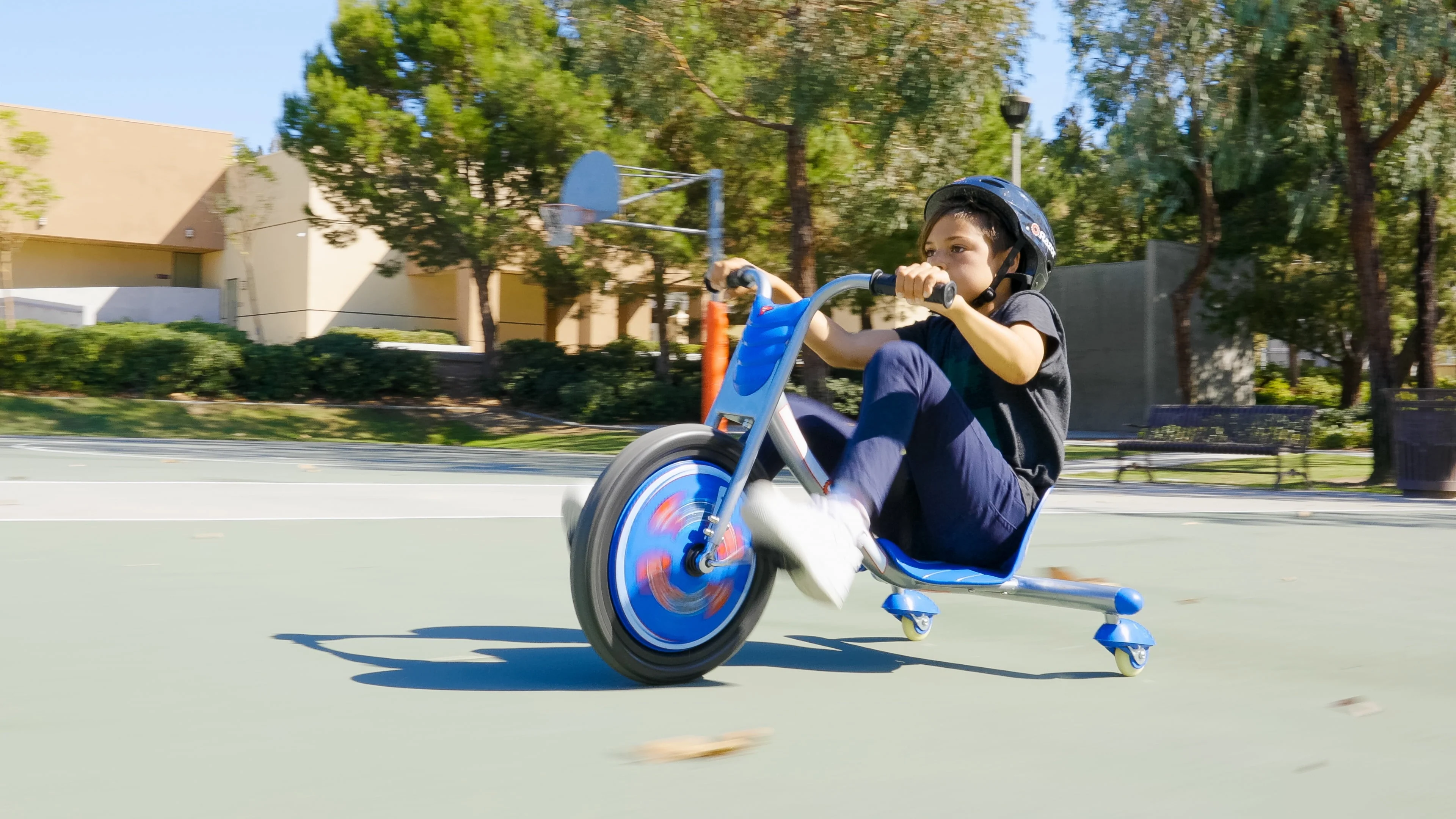 Razor RipRider 360 Drift Trike Blue, 16" Front Wheel, 3 Wheeled Drifting Ride On, Tricycle with Rear Casters for Kids Ages 5 and Up, Unisex Image 2