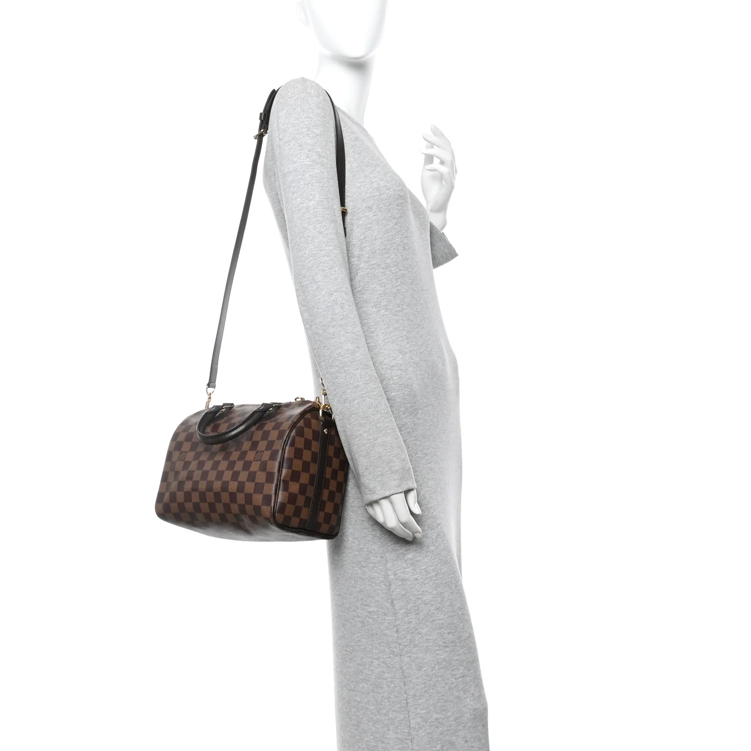 Damier Ebene Speedy Bandouliere 25