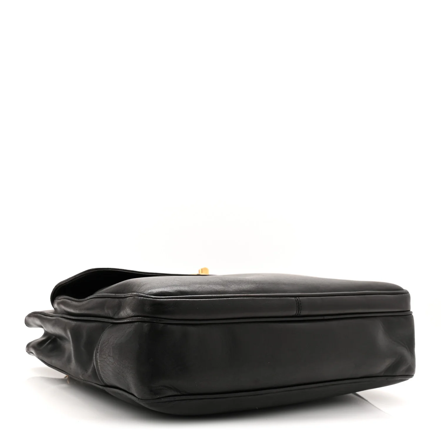 Lambskin CC Flap Shopping Tote Black