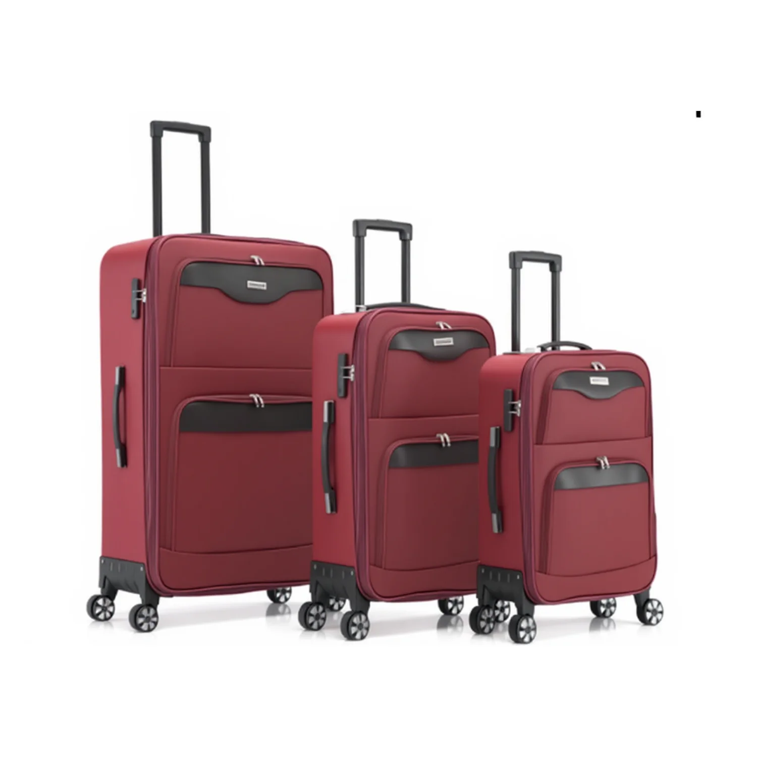 Expandable 4 - Piece Soft - Sided Fabric Luggage Set - 19/20/28/32