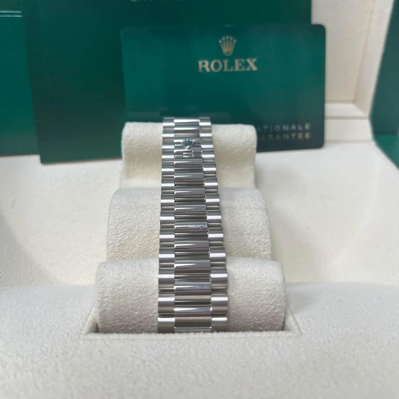 [Super Clone]RLX  Day-Date 40mm 228349RBR-0030 Olive Green Dial President Bracelet