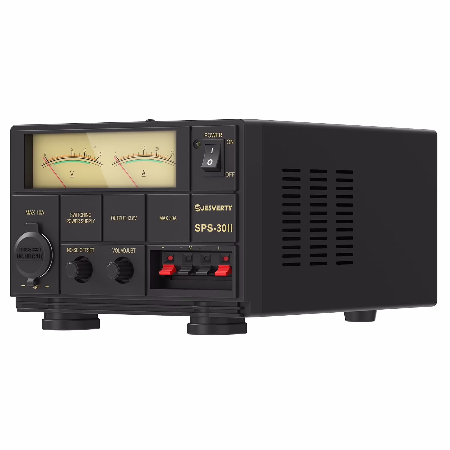 Universal Compact Bench Power Supply- 30 Amp Regulated Home Lab Benchtop AC-to-DC Converter 13.8 Volt/9-15Volt, Cooling Fan, Screw Type Terminals SPS-1332(1332(5-19V 30A)) - Image 5