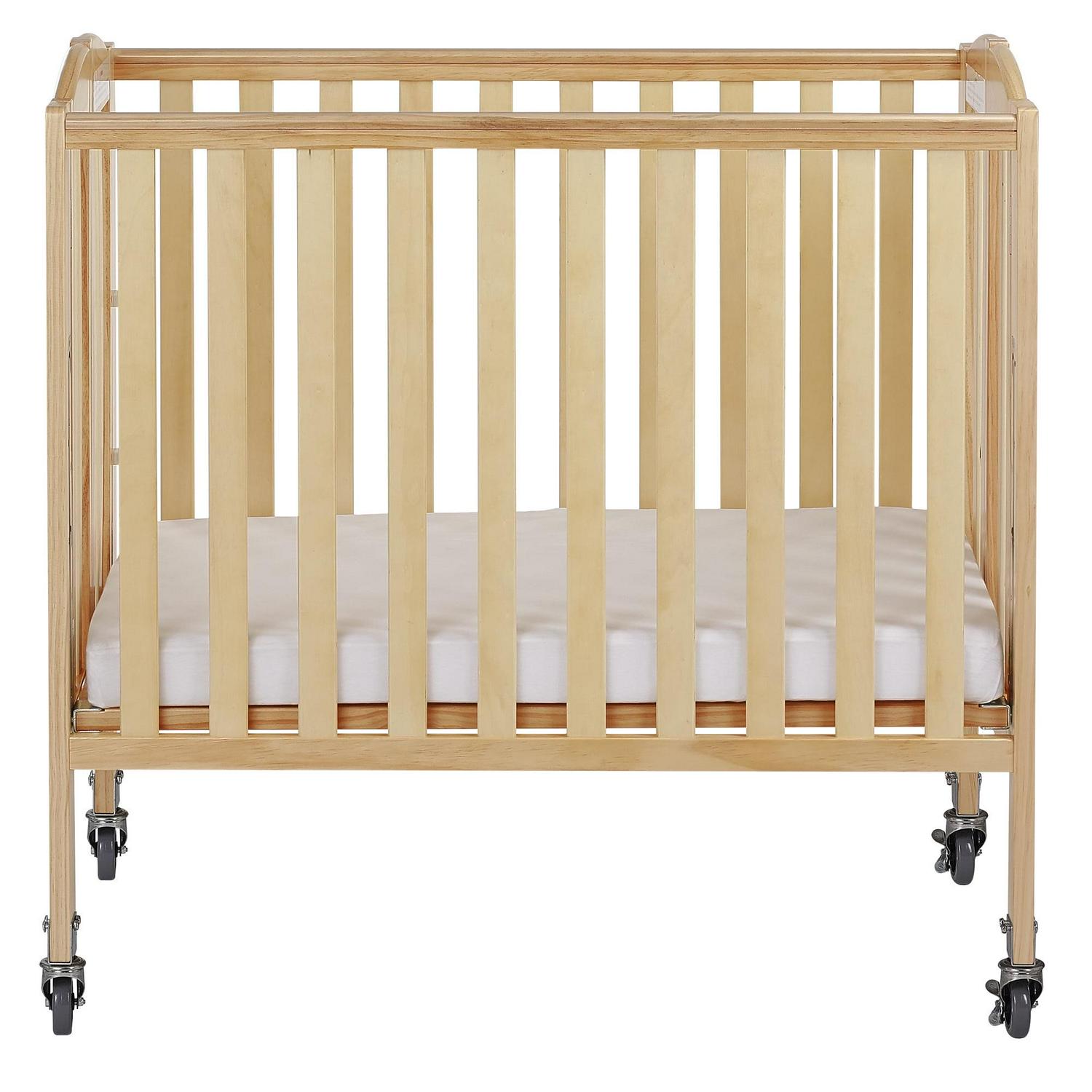 Birch 3-in-1 Folding Portable Mini Crib. Natural - Image 6