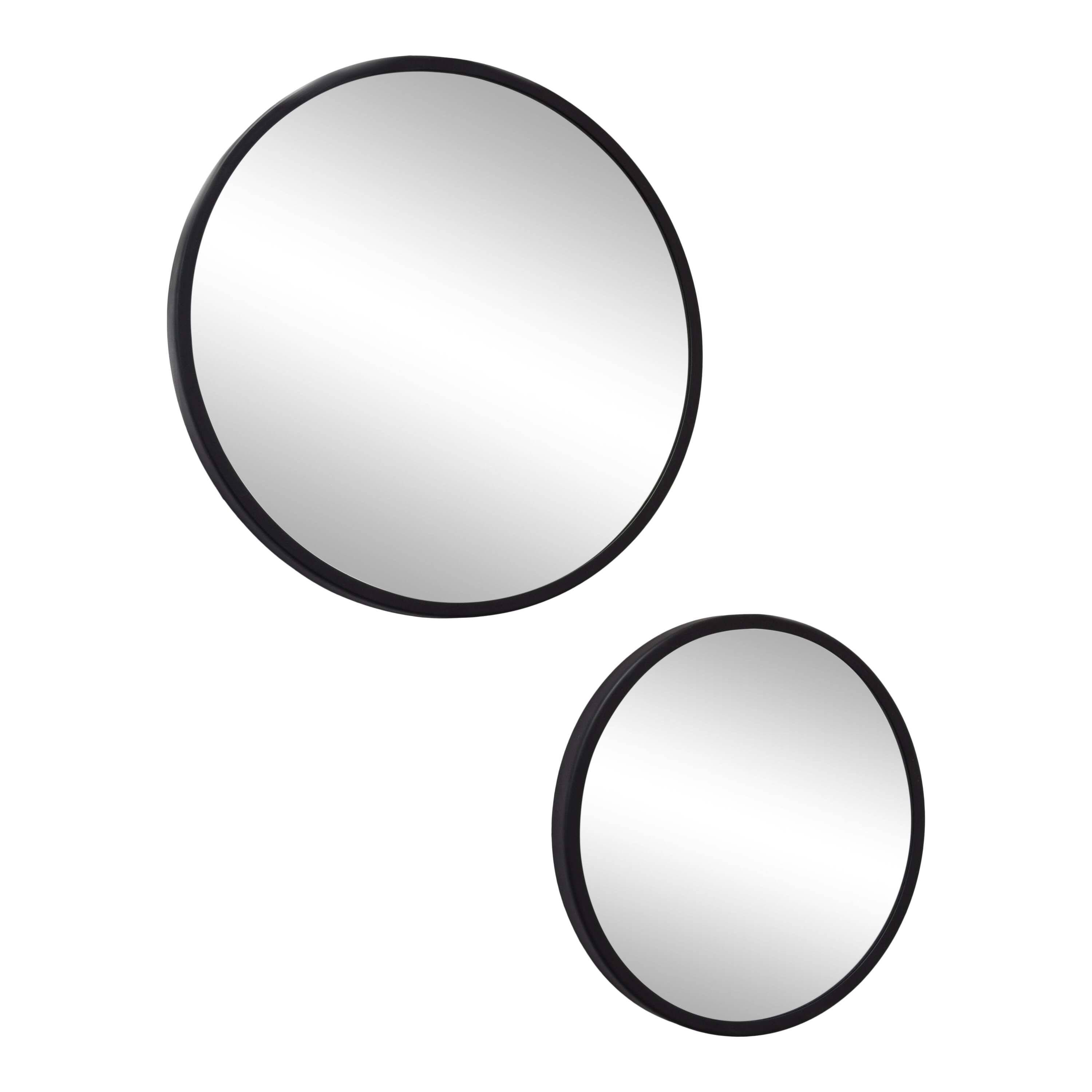 LOFT42 Mirror Spiegel Rond L Zwart - Metaal - Ø45