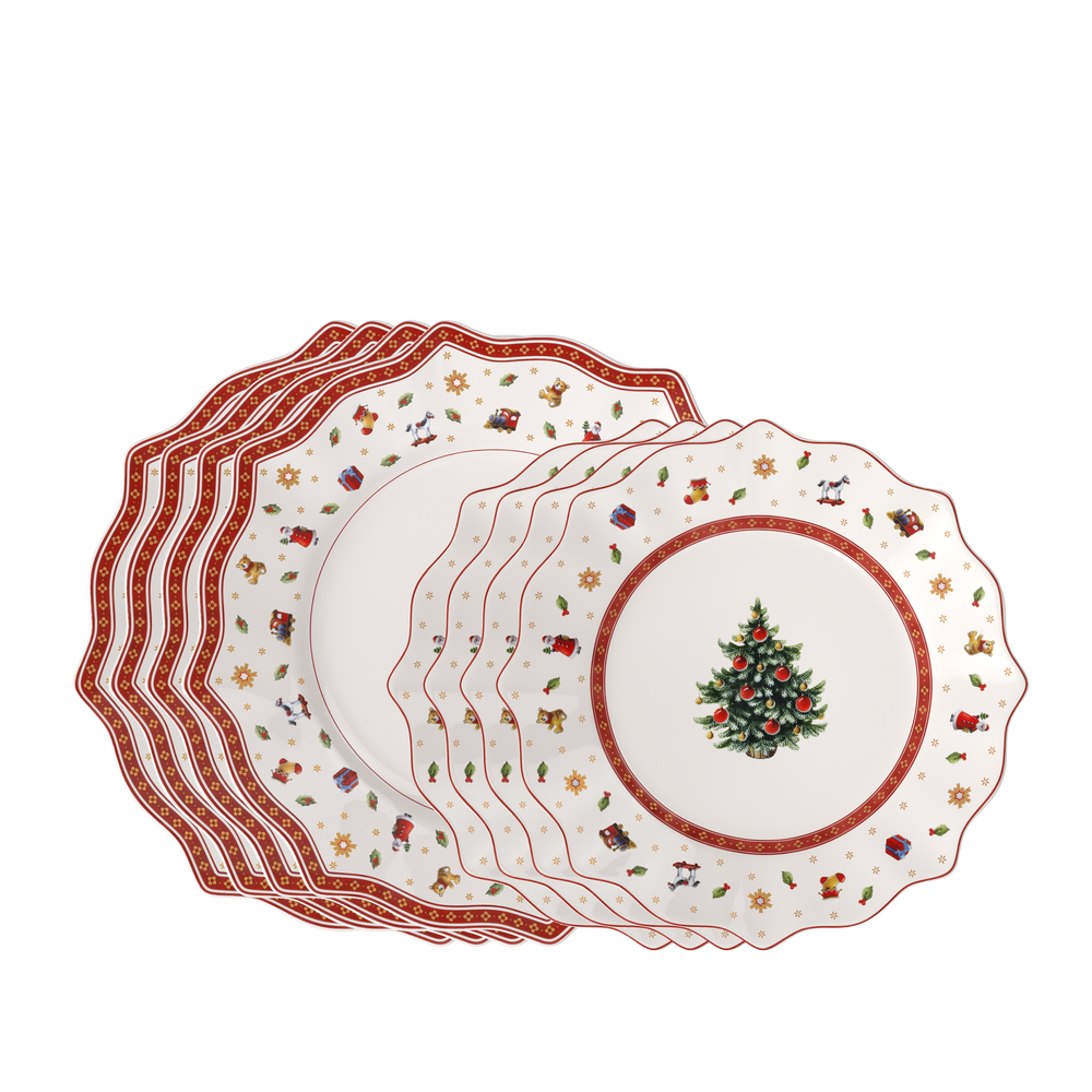 Toy's Delight Dinnerware set - Red, Premium Porcelain