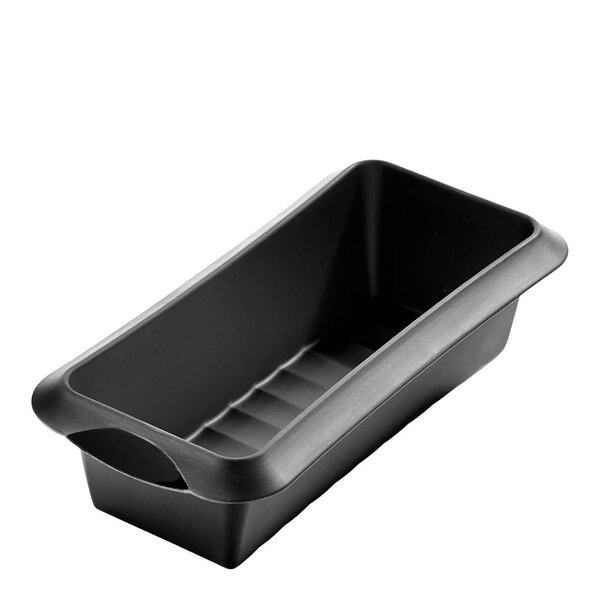 Bakeform i silikon rektangulær 24 cm svart