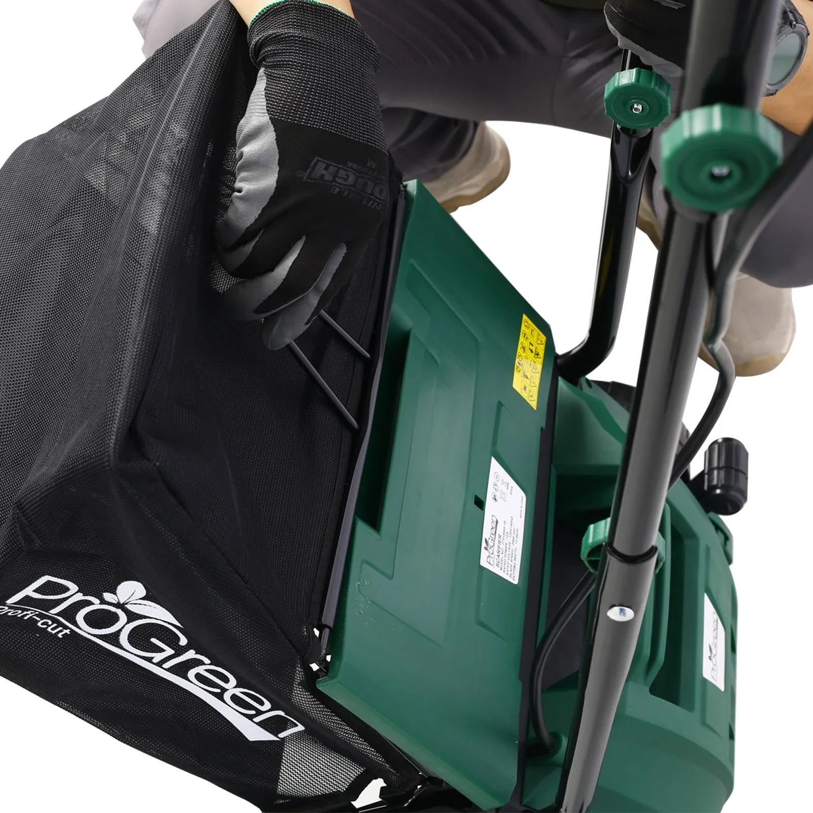 Dethatcher and Scarifier, Seizeen 16-Inch Lawn Dethatcher Scarifier 2-IN-1 Gardening Equipment, Powerful 15 Amp Electric Dethatcher & Scarifier, Height Adjustable, 58QT Removable Thatch Bag