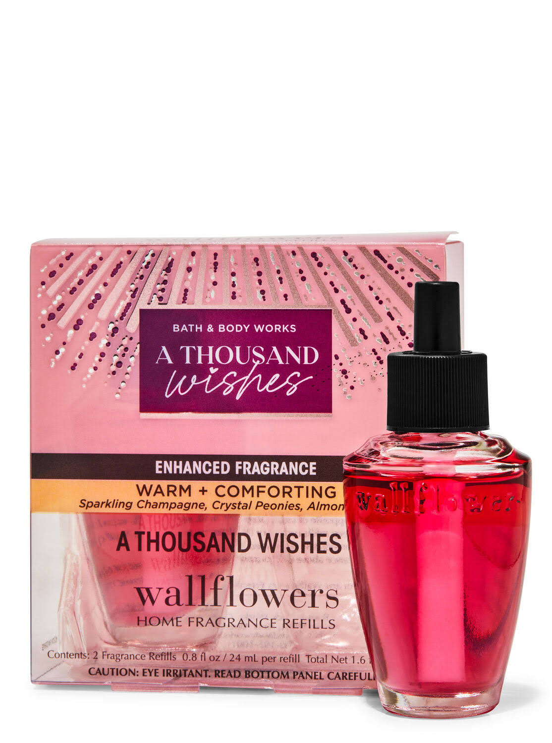Bath & Body Works A Thousand Wishes Wallflowers Fragrance Refills, 2-Pack