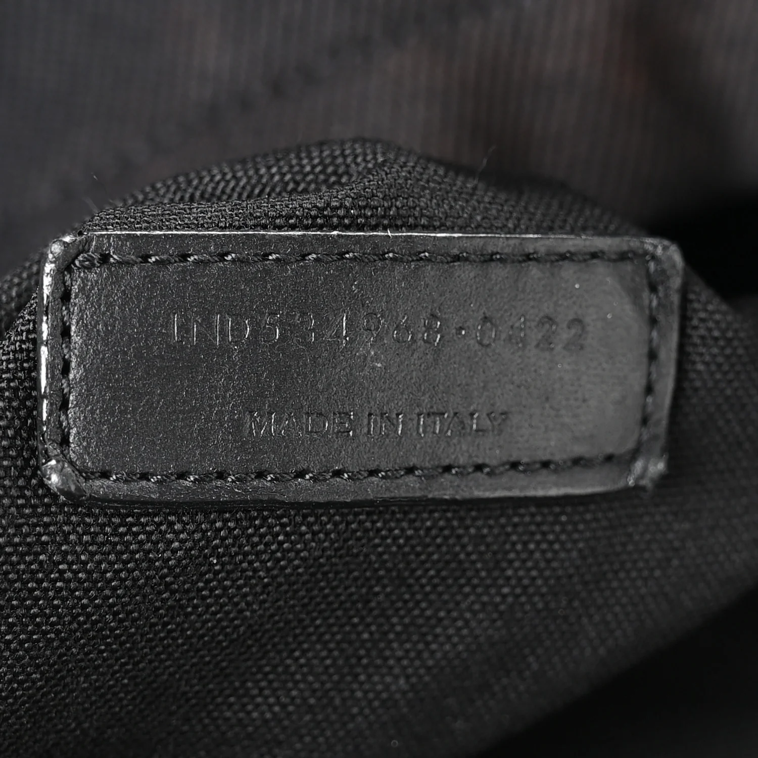 Canvas Signature Embroidered City Backpack Black