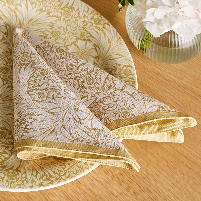 Morris & Co serviett 40x40 cm 2 stk marigold & standen