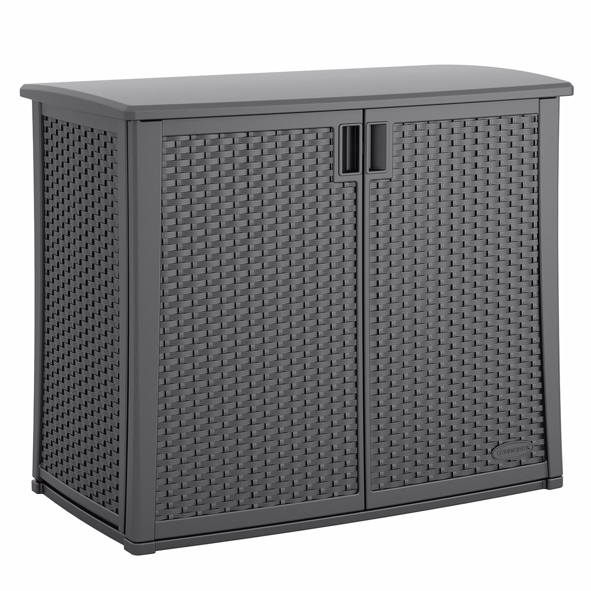Suncast Outdoor 97 - Gallon Cabinet Deck Storage Box, Gray