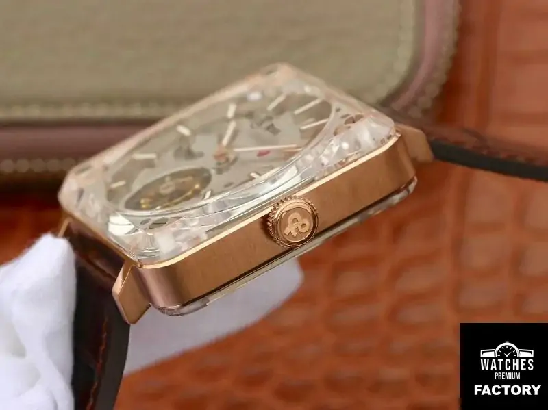 Bell & Ross BR-X2 Tourbillon 18K Rose Gold Stainless Steel Brushed Dial