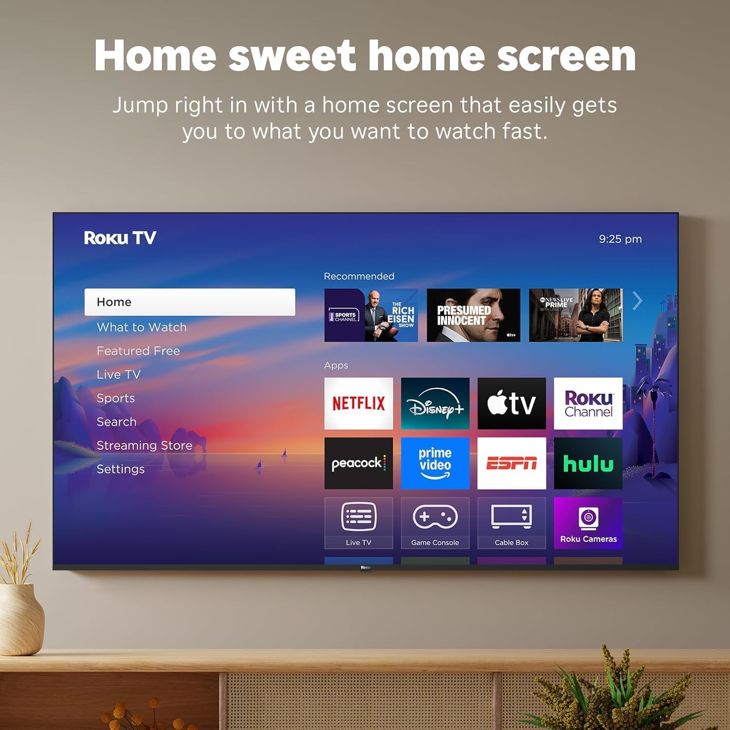 Roku 50-Inch Select Series 4K UHD Smart TV - HDR  Dolby Audio  Compatible with Alexa  Voice Remote  Bluetooth Mode  w/AUX HDMI Cable  CPS 1-Year Protection Plan + Streaming kit