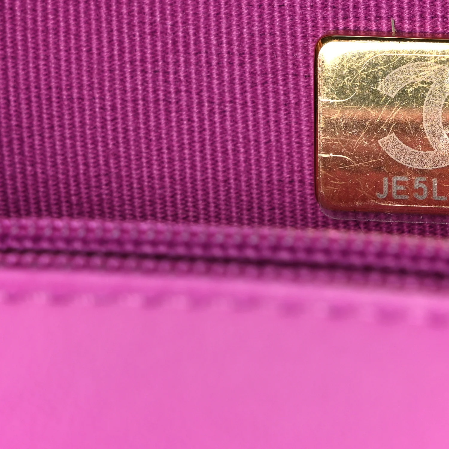 Lambskin Quilted CC Small Dynasty Flap Purple