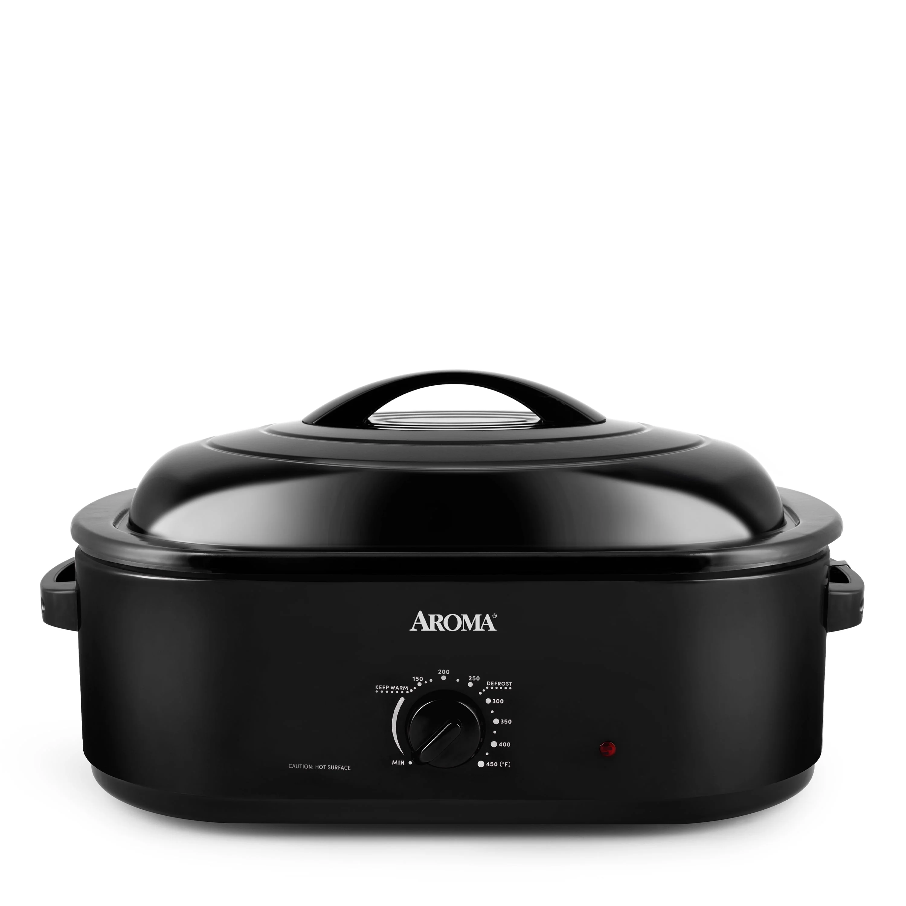 Aroma® 18qt. Electric Roaster Oven with Metal Inner Rack - Black (ART - 718B)