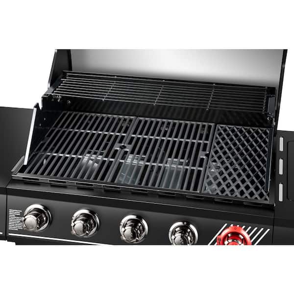 5-Burner Propane Gas Grill in Matte Black with TriVantage Multifunctional Cooking System - Image 4
