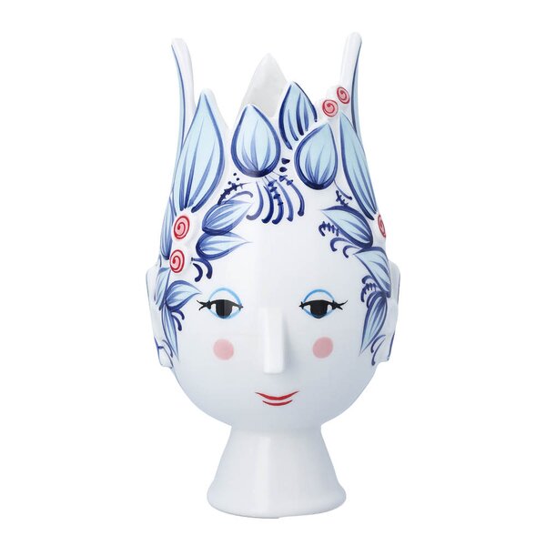 Titania vase 25 cm blå