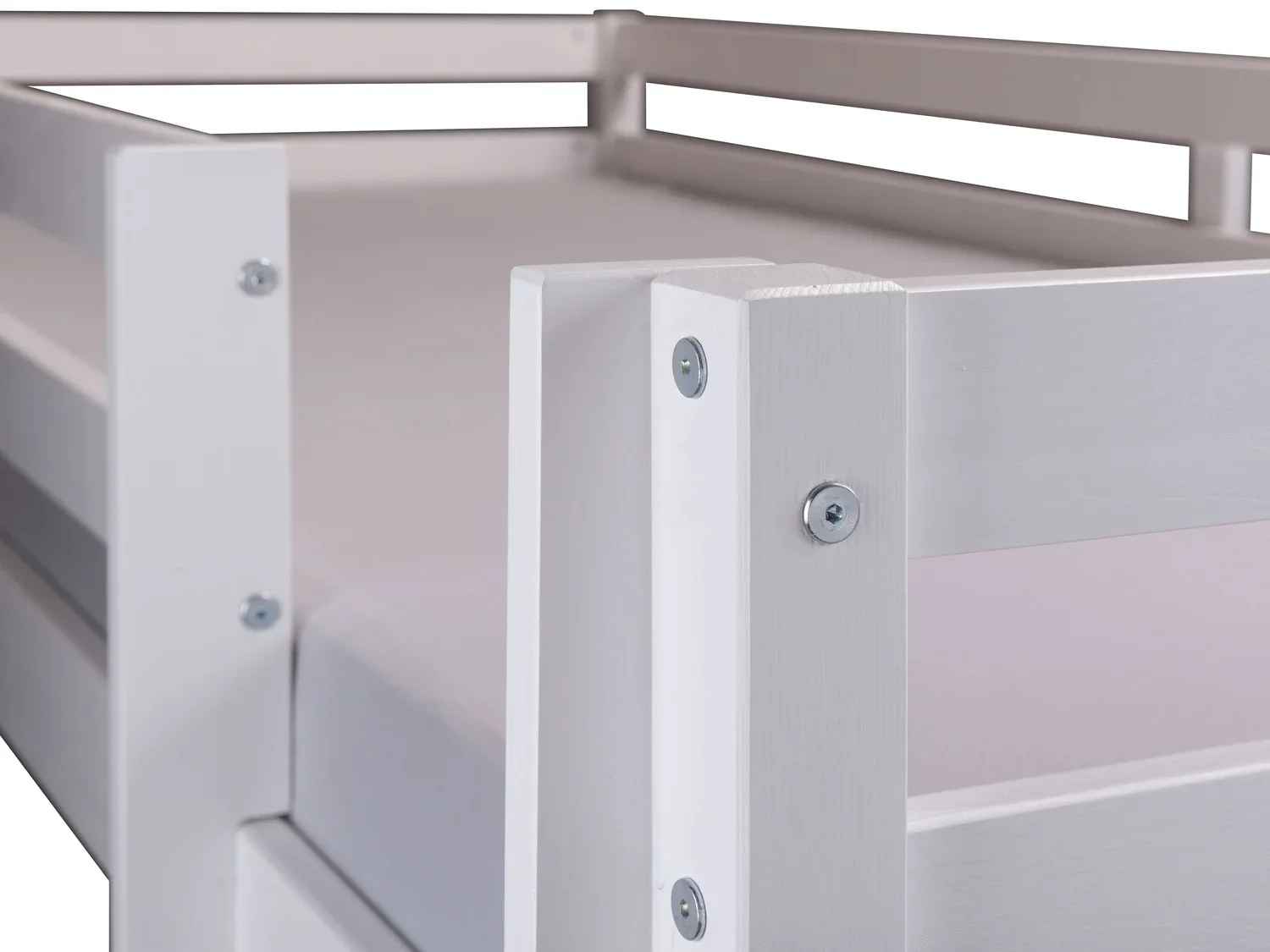 Inter Link Lit superpos enfant, laqu blanc