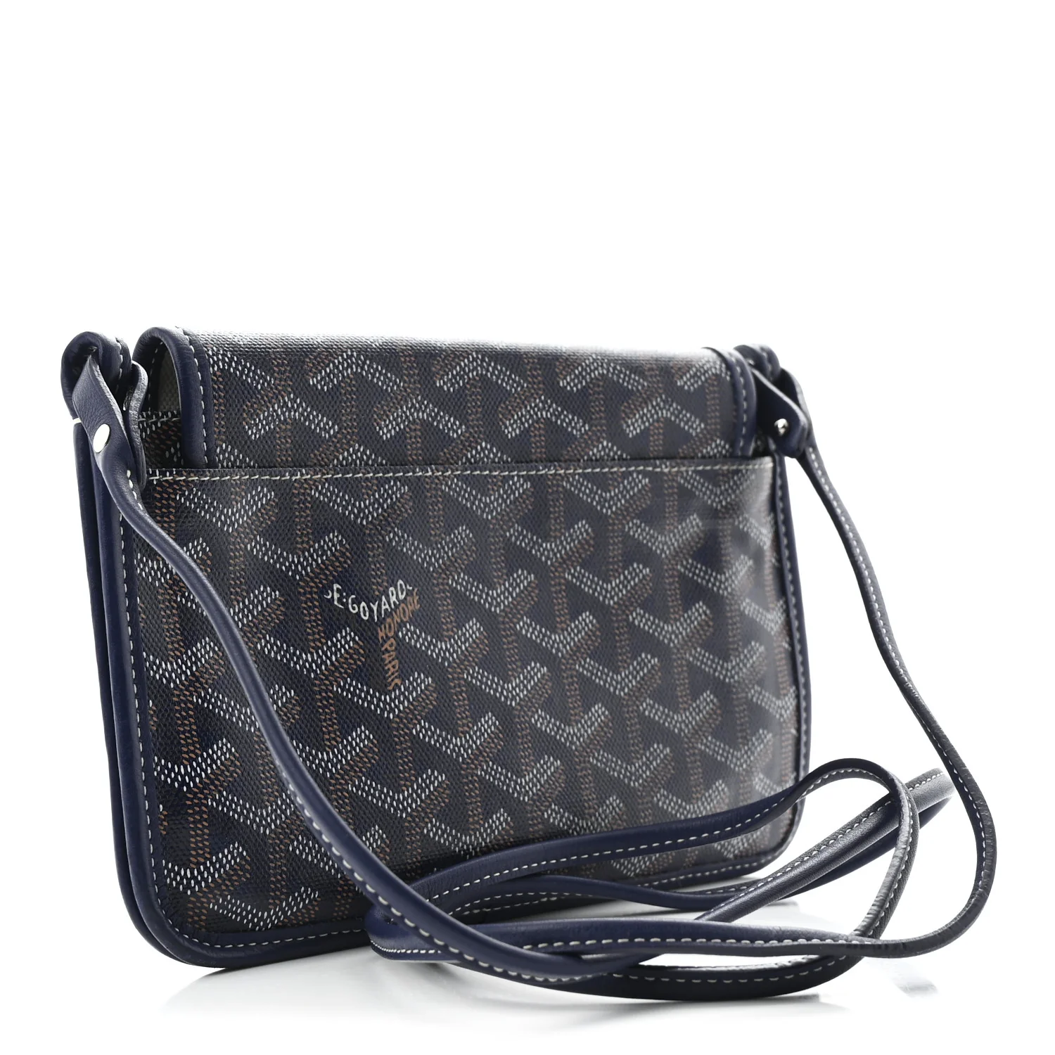 Goyardine Plumet Wallet Clutch Navy