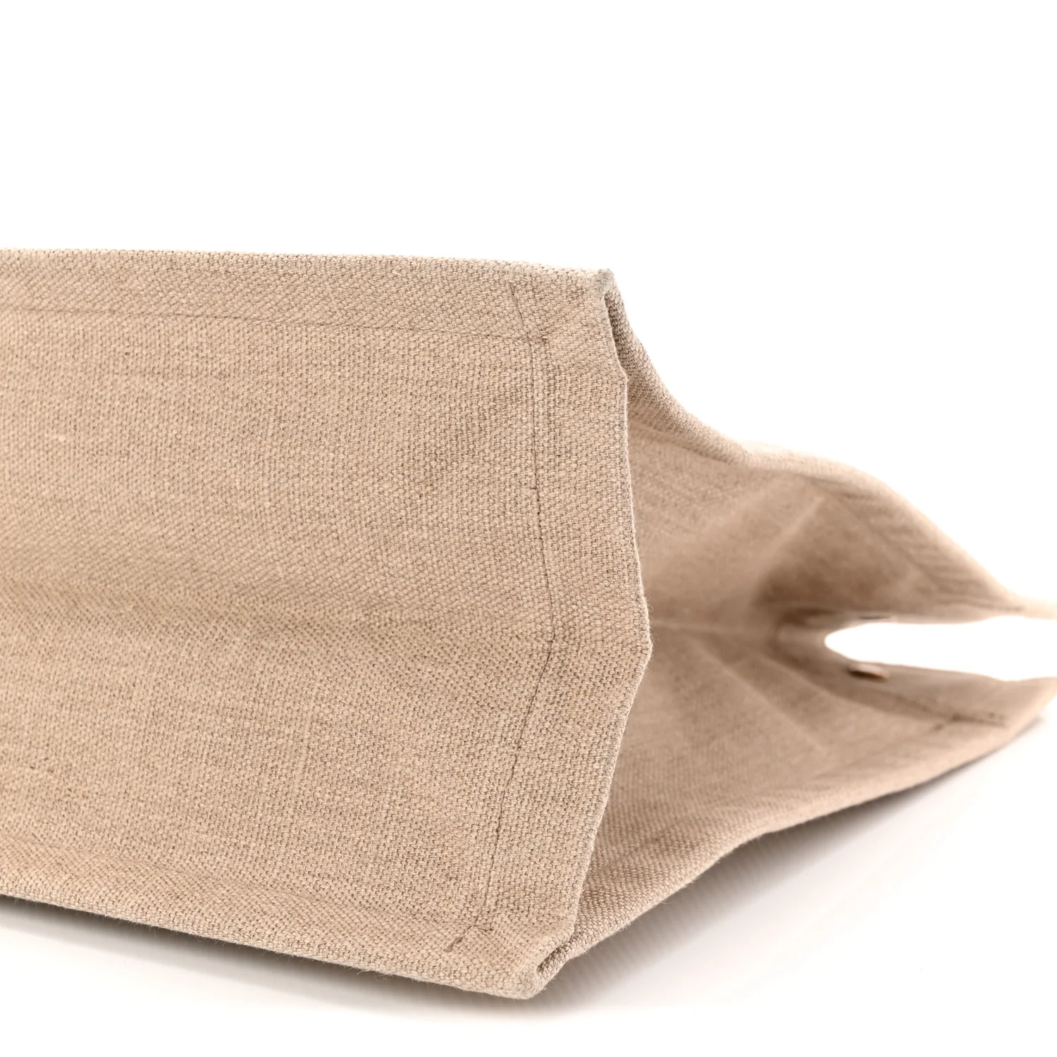 Linen Calfskin Rive Gauche Tote Beige Sea Salt