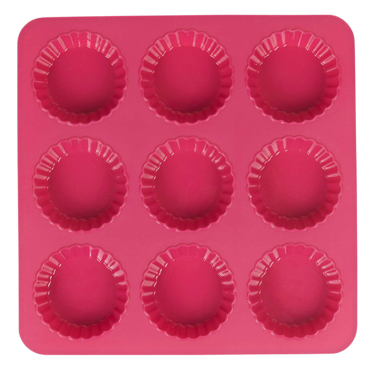 Moule silicone rose 9 tartelettes