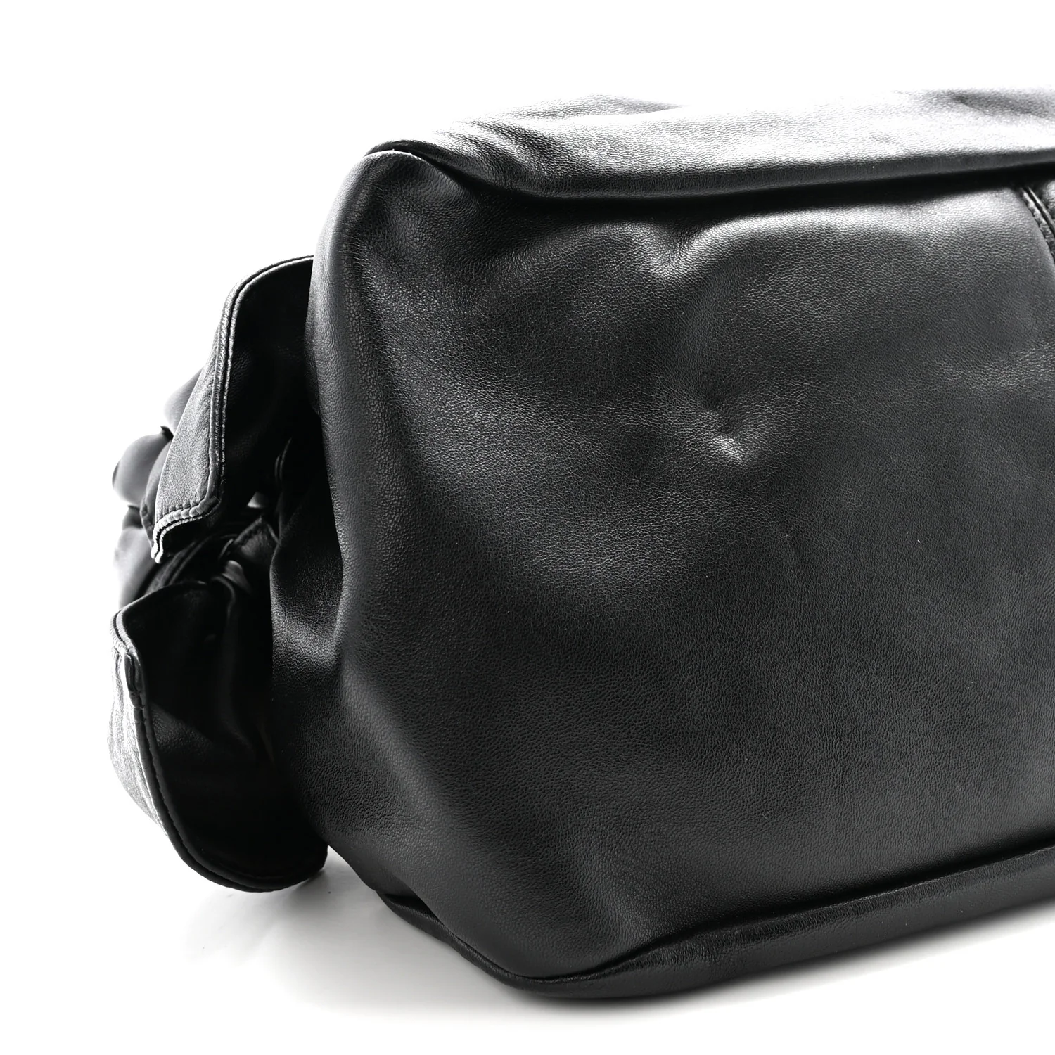 Nappa Medusa Chain Shoulder Bag Black
