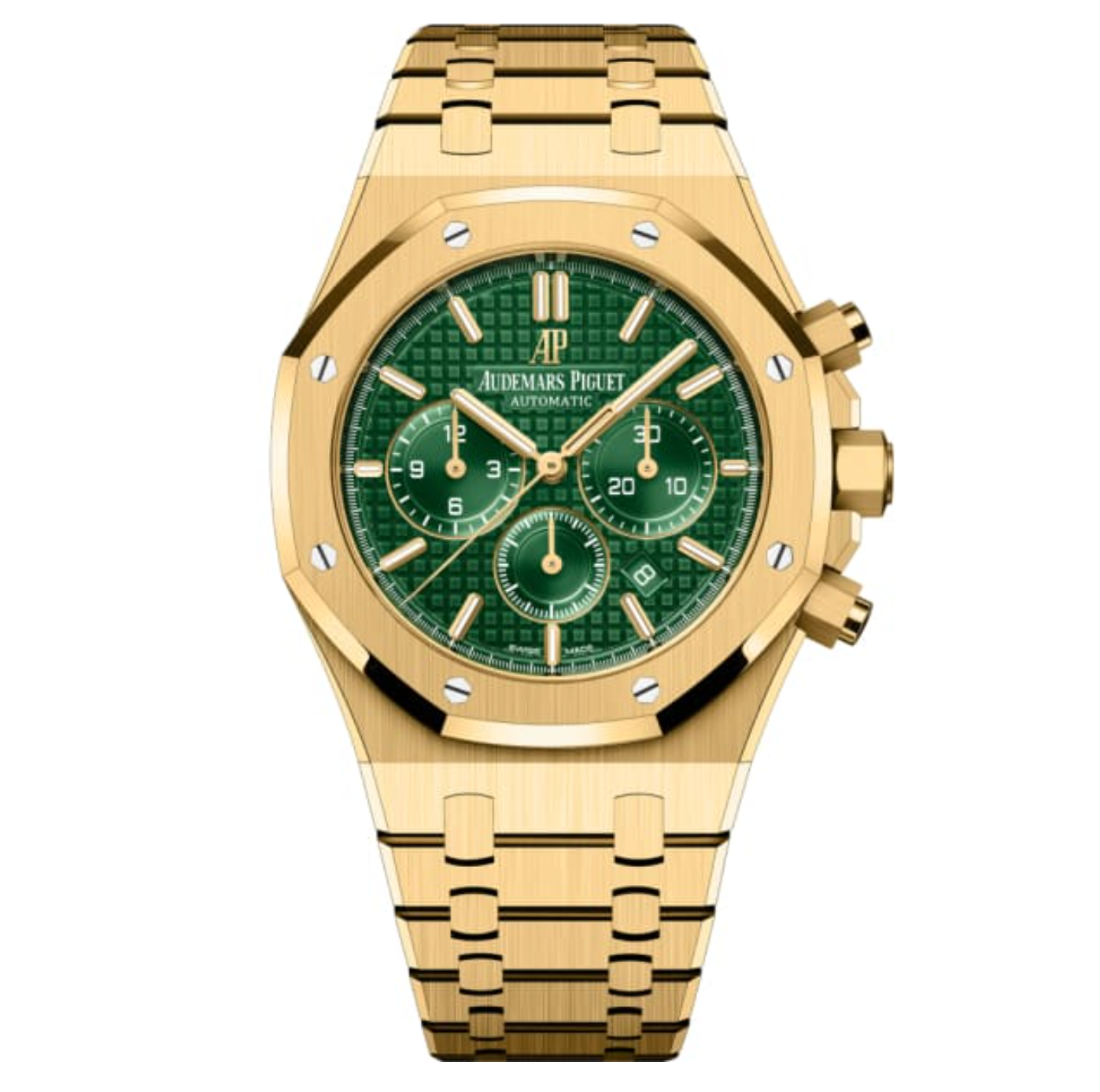 [Super Clone]Audemars Piguet Royal Oak Chronograph Green Dial Limited Edition 41mm