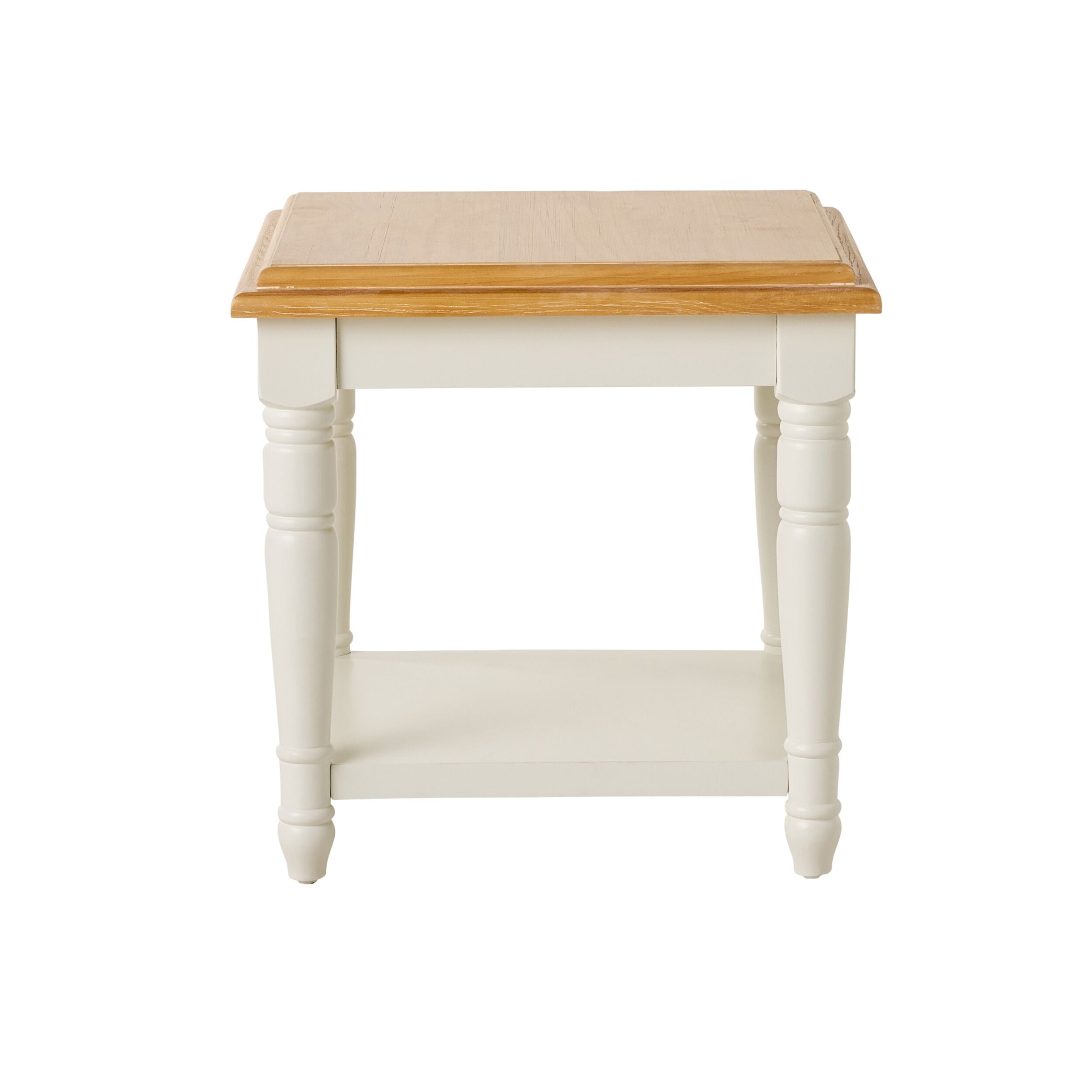 Clover Lamp Table With Shelf