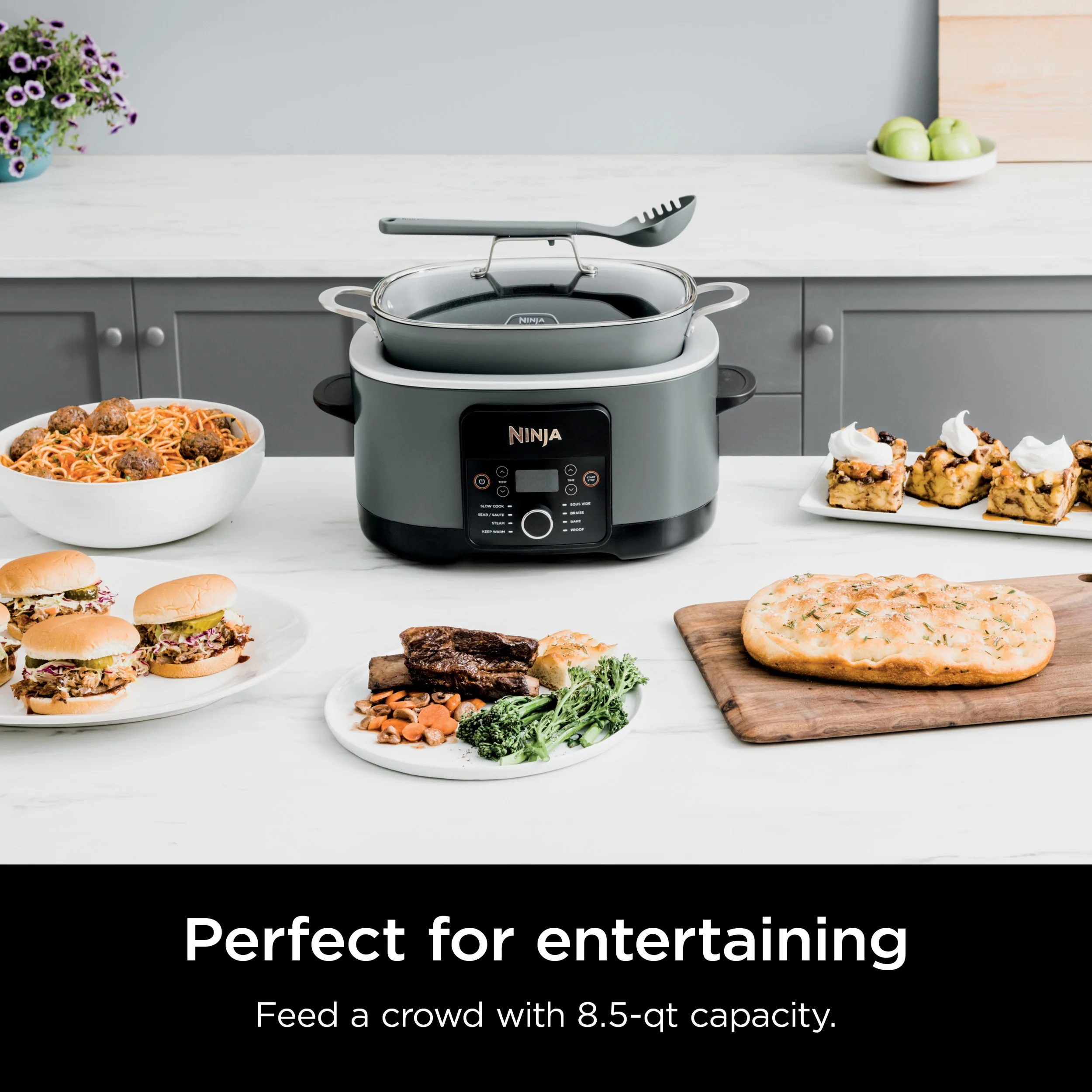 Ninja Foodi 8.5 Qt Possiblecooker PRO, Gray, MC1001