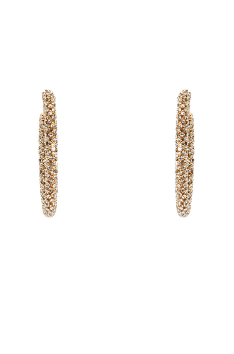 50MM BLING HOOP IN GOLD - Akira Store