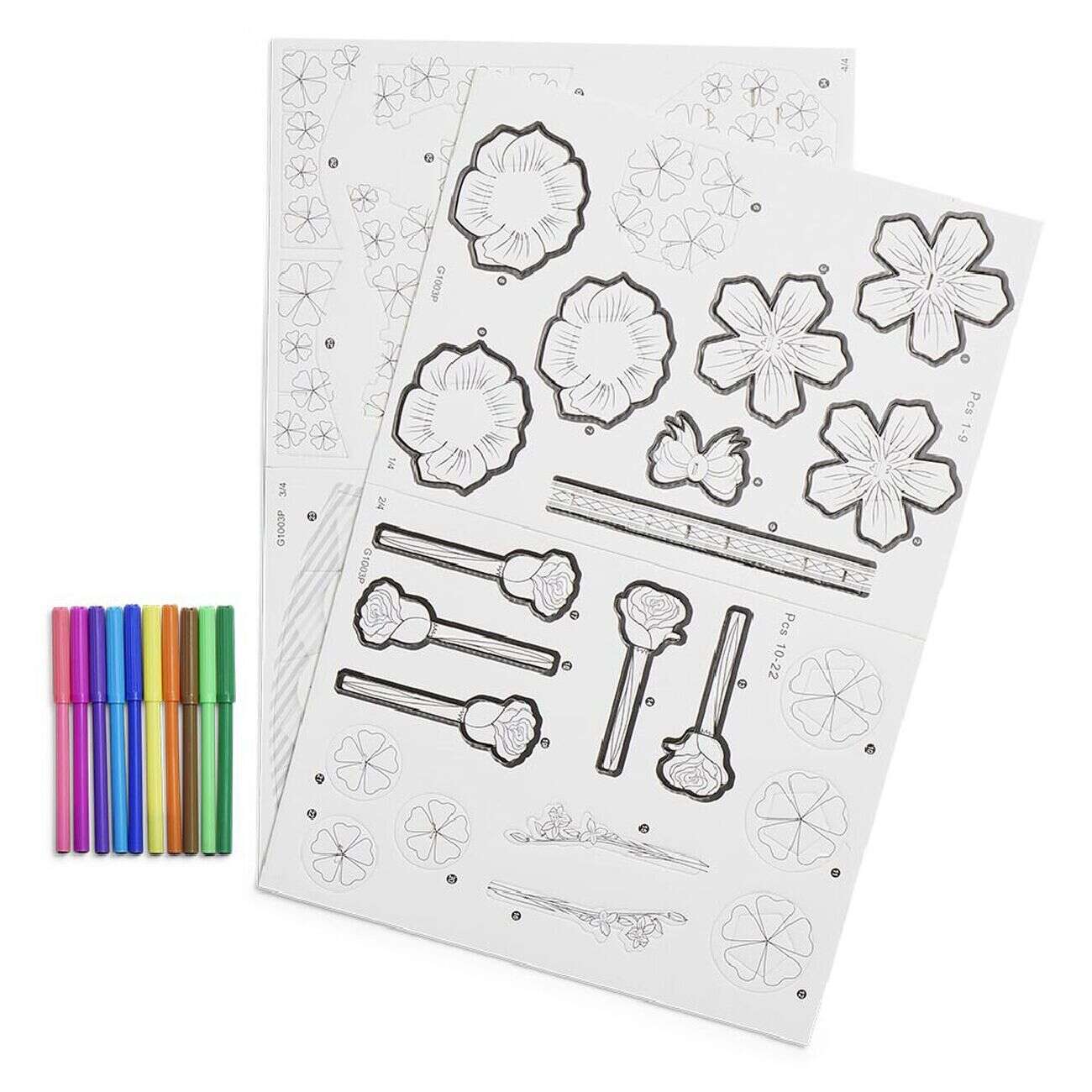 Puzzle 3D à colorier 4en1