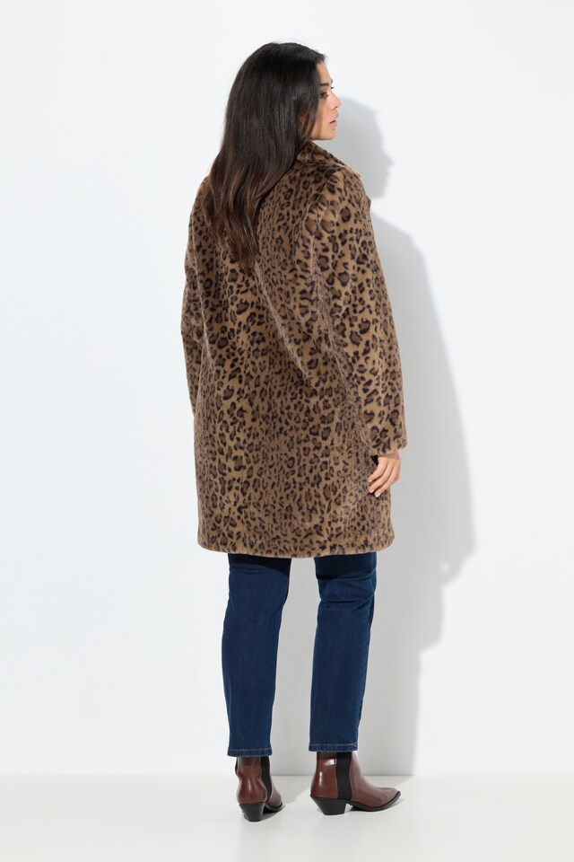 Leopard Print Teddy Fleece Coat