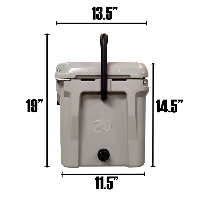 20 Quart Roto Molded Hard Sided Cooler Coral - Image 5